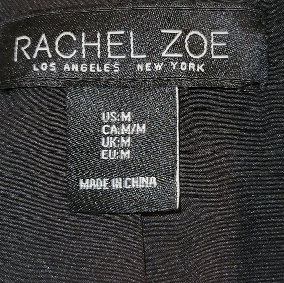 Rachel Zoe Women's Open Blazer Double Breasted,Black,Ruched Sleeves Size Medium - Picture 4 of 8